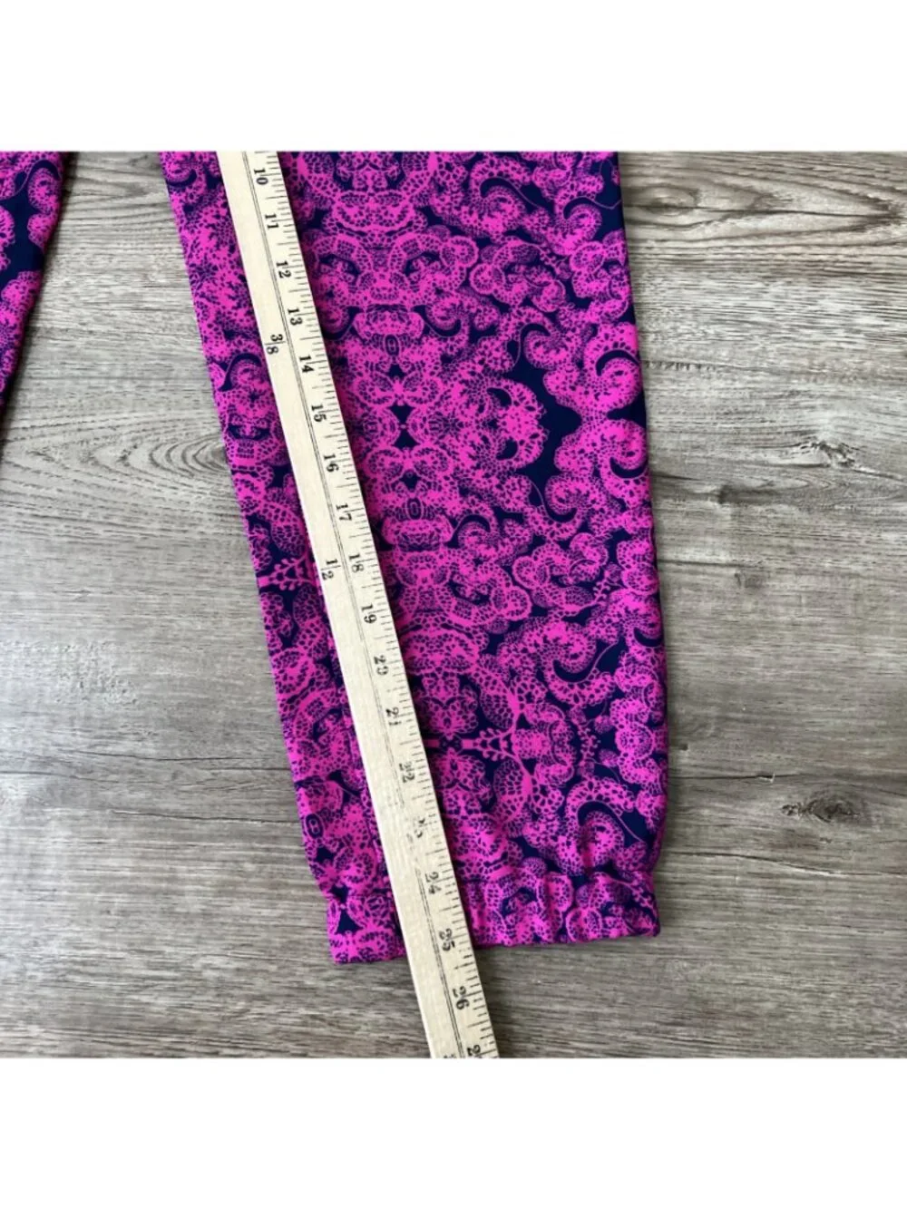 Ann Taylor Paisley Terrace Chiffon Jogger Womens 0 Pink Ankle Cuffed New